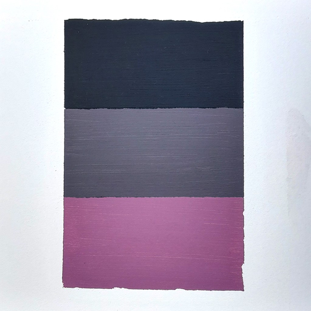 Minimalist painting of a new moon phase